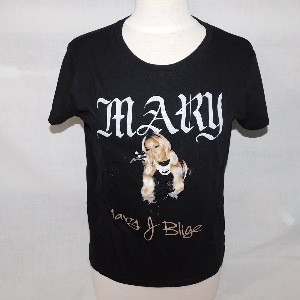 Mary J Blige Black Graphic T Shirt Hip hop Womens L